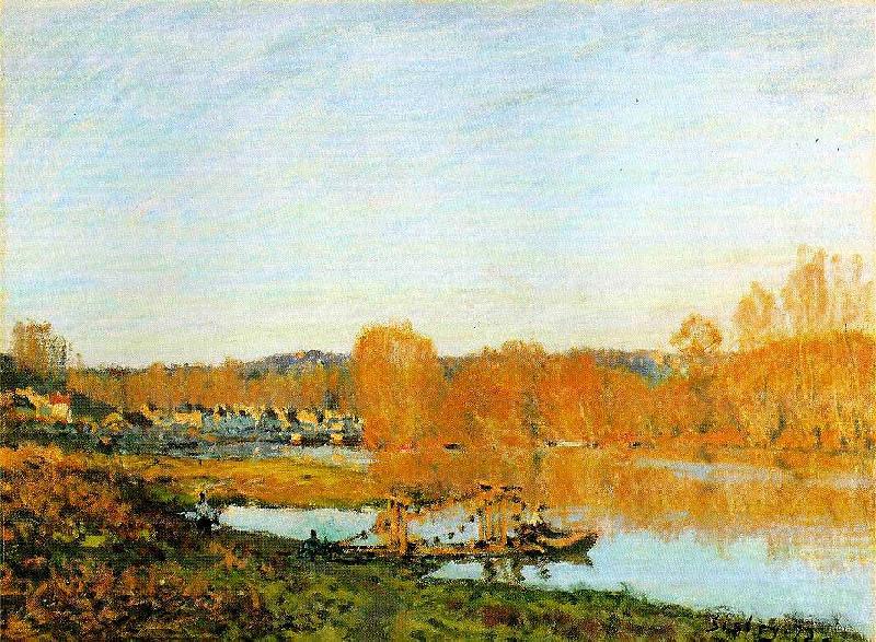 Alfred Sisley Banks of the Seine near Bougival oil painting picture